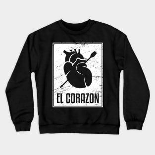 El Corazon | Loteria Mexican Tarot Card Crewneck Sweatshirt